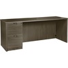 Lorell Prominence 2.0 Left-Pedestal Credenza - 66" x 24"29" , 1" Top, 0.1" Edge - 2 x File Drawer(s) - Single Pedestal on Left Side - Band Edge - Mate