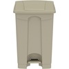 Safco Plastic Step-on Waste Receptacle - 12 gal Capacity - Foot Pedal, Lightweight, Easy to Clean - 23.8" Height x 15.8" Width x 16" Depth - Plastic -