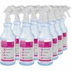 Midlab Sparkle Alcohol Fortified Glass+ Cleaner - Ready-To-Use - 32 fl oz (1 quart) - Clean Scent - 12 / Carton - Streak-free, Film-free, Strong, Quic