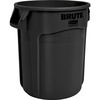 Rubbermaid Commercial Vented Brute 20-gallon Container - 20 gal Capacity - Round - Stackable, Fade Resistant, Warp Resistant, Crack Resistant, Crush R
