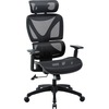 Lorell High-back Mesh Chair - Black Mesh Seat - Black Mesh Back - Plastic Frame - High Back - 5-star Base - Armrest - 1 Each