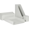 U Brands 4 Piece Desk Organization Kit - 4.1" Height x 9.8" Width12" Length%Desktop - Sturdy, Lightweight - Gray - Chipboard, Paper - 1 Each