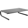 Lorell Height-Adjustable Steel Desktop Stand - 20 lb Load Capacity - 5.5" Height x 9.3" Width x 14.5" Depth - Desktop - Steel - Black