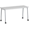 Lorell Training Table - Laminated Top - 300 lb Capacity - 29.50" Table Top Length x 23.63" Table Top Width x 1" Table Top Thickness - 59" HeightAssemb