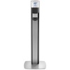 PURELL&reg; MESSENGER ES8 Silver Panel Floor Stand with Dispenser - Floor Stand - Graphite, Silver