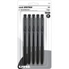 uni&reg; Spectrum Gel Pen - Medium Pen Point - 0.7 mm Pen Point Size - Refillable - Retractable - Multicolor Pigment-based, Gel-based Ink - Black Plas