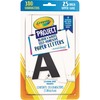 Crayola Self-adhesive Paper Letters - Self-adhesive - 2.50" Height - Black/White - Paper - 310 / Pack