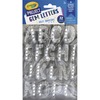 Crayola Sparkling Gems Sticker Letters - Self-adhesive - 1.25" Height - Silver - 72 / Pack