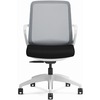 HON Cliq Chair - Black Fabric Seat - Fog Mesh Back - Designer White Frame - 5-star Base - 1 Each
