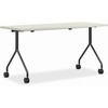 HON Between HMPT2472NS Nesting Table - Rectangle Top - 4 Seating Capacity x 72" Width x 24" Depth - Silver Mesh