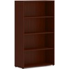 HON Mod HLPLBC3013B4 Book Case - 30" x 13"53" - 4 Shelve(s) - 2 Adjustable Shelf(ves) - Finish: Mahogany - Adjustable Shelf, Durable, Laminated, Scrat