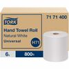 TORK Hand Towel Roll Natural White H71 - Tork Hand Towel Roll, Natural White, Universal, H71, Large, 100% Recycled, 1-Ply, White, 6 Rolls x 800 ft, 71