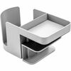 Deflecto Standing Desk Cup Holder - 3.5" Height x 3.9" Width x 7" Depth - Cup Holder, Durable, Spill Resistant, Portable, Spring Loaded - Gray - Acryl