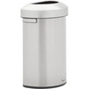 Rubbermaid Commercial Refine Half-Round Waste Container - 16 gal Capacity - Half-round - Ergonomic Handle, Non-skid, Fingerprint Resistant, Durable - 