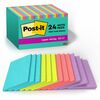 Post-it&reg; Super Sticky Notes - Supernova Neons Color Collection - 4" x 6" - Rectangle - 45 Sheets per Pad - Blue, Green, Pink, Lilac - Sticky - 24 
