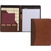 Samsill Two-Tone Padfolio, Resume Portfolio, Business Portfolio, with 8.5 x 11" Writing Pad, Brown and Dark Brown (71656) - PU Leather - Brown, Black,