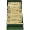 ControlTek Coin Trays for Dimes - Stackable - 1 x Coin Tray10 Coin Compartment(s) - Green - Plastic