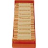 ControlTek Coin Trays for Quarters - Stackable - 1 x Coin Tray10 Coin Compartment(s) - Orange - Plastic