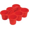 Deflecto Antimicrobial Kids 6 Cup Caddy - 6 Compartment(s) - 5.3" Height x 12.1" Width x 9.6" Depth - Lightweight, Portable, Antimicrobial, Easy to Cl