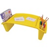 Deflecto Antimicrobial Kids Lap Tray - Supplies, Paper, Book, Pencil, Crayon, Mobile Device, Decoration/Activity - 8.53"Height x 23.35"Width x 12"Dept
