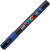uni&reg; Posca PC-3M Paint Markers - Fine Marker Point - Blue Water Based, Pigment-based Ink - 6 / Pack