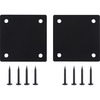 Lorell Mounting Plate for Modular Device - Black - 2 Pack