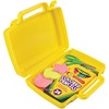 Deflecto Antimicrobial Storage Case Yellow - External Dimensions: 8.6" Width x 10.2" Depth x 2.7" Height - Snap-tight Closure - Plastic - Yellow - For