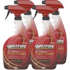 Diversey Spitfire Power Cleaner - Ready-To-Use - 32 fl oz (1 quart) - Fresh ScentSpray Bottle - 4 / Carton - Heavy Duty - Red