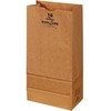DURO Dubl Life SOS Bags - 4.50" Width x 7.06" Length - Brown - Kraft Paper - 1Carton - 500 Per Carton - Grocery, Food - Recycled