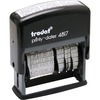 Trodat 12-Message Business Stamp - Message Stamp - "ANSWERED, BACKORDERED, CANCELLED, BILLED, RECEIVED, CHARGED, CHECKED, DELIVERED, ENTERED, PAID, SH