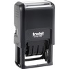 Trodat Ecoprinty 5-In-1 Date Stamp - Date Stamp - 10000 Impression(s) - Black, Red - Recycled - 1 Each