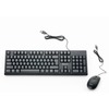 Verbatim Wired Keyboard and Mouse - USB Cable Keyboard - USB Mouse - 1000 dpi - Multimedia Hot Key(s) - Symmetrical - Compatible with Linux, Windows, 