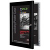 Seco Locking Poster Case - 18" x 24" Frame Size - Rectangle - Portrait, Landscape - Black - Weather Proof, Shatter Proof, Lockable, Rust Proof, Water 