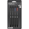 uniball&trade; 207 Plus+ Gel Pen - Medium Pen Point - 0.7 mm Pen Point Size - Retractable - Assorted Gel-based, Nanofiber Ink Ink - Black Metal Barrel