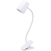 Bostitch Adjustable LED Clamp Light - 5.20 W LED Bulb - Adjustable, Flexible Neck, Adjustable Head - Silicone - Desk Mountable, Wall Mountable - White
