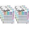 Sharpie S-Note Duo Dual-Tip Markers - Chisel, Bullet Marker Point Style - Assorted - 6 / Box