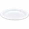 Genuine Joe 7" Disposable Plastic Plates - Picnic, Food, Party, Breakroom - Disposable - 7" Diameter - White - Plastic Body - Round - 125 / Pack