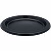 Genuine Joe 7" Disposable Plastic Plates - Picnic, Food, Party, Breakroom - Disposable - 7" Diameter - Black - Plastic Body - Round - 125 / Pack