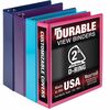 Samsill Durable 2 Inch Binder, Made in the USA, D Ring Customizable Clear View Binder, Fashion Assortment, 4 Pack, Each Holds 475Page (MP46469) - 2" B