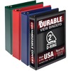 Samsill Durable 2 Inch Binder, Made in the USA, D Ring Customizable Clear View Binder, Basic Assortment, 4 Pack, Each Holds 475 Pages (MP46468) - 2" B