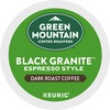 Green Mountain Coffee Roasters&reg; K-Cup Black Granite Espresso Style Coffee - Compatible with Keurig Brewer - Dark - 24 / Box