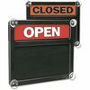 Headline Signs OPEN / CLOSED Letterboard Sign - 1 Each - Open/Closed Print/Message - 15" Width13" Depth - Rectangular Shape - Double Sided - Ultra Thi