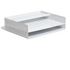 U Brands Perforated Paper Tray - Durable - White - Metal - 1 Each