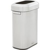 Rubbermaid Commercial Refine Waste Container - 15 gal Capacity - Manual - Ergonomic Handle, Non-skid, Fingerprint Resistant, Durable - 25.6" Height x 