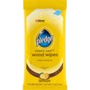 Pledge Lemon Enhancing Polish Wipes - Lemon Scent - 10" Length x 7" Width - 24 / Pack - Pre-moistened, Wax-free - Yellow