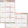 Blueline Tropical Annual Wall Calendar 24"x 36" , English - Large Size - Monthly - January 2025 - December 2025 - 36" x 24" Sheet Size - Metal - Bilin