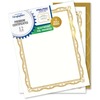 Geographics Premium Certificates with Gold Seals - 65 lb Basis Weight - 11" - Inkjet Compatible - Gold, Assorted, Multicolor with Gold Border - Card S