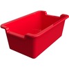 Deflecto Antimicrobial Rectangular Storage Bin - 5.1" Height x 13.2" Width x 8.1" Depth - Antimicrobial, Lightweight, Mold Resistant, Mildew Resistant