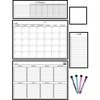 Teacher Created Resources Black & White Dry-Erase Magnetic Calendar Set - Black, White - 1 Pack