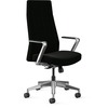 HON Cofi Executive Chair - Black Vinyl Seat - Black Vinyl Back - High Back - 5-star Base - Armrest - 1 Each